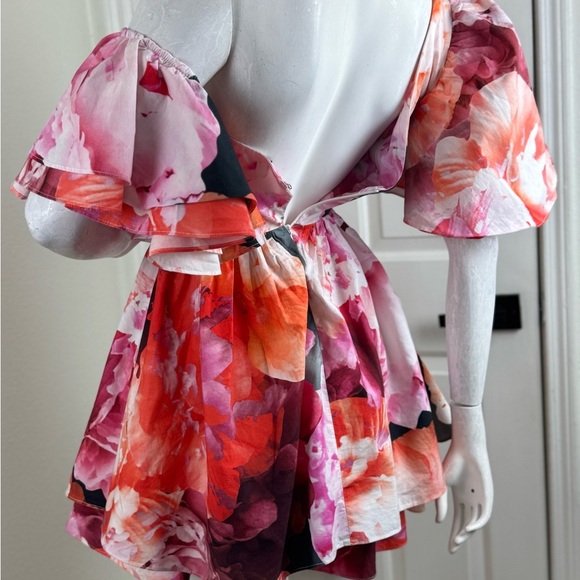 ASOS LUXE ONE SHOULDER COTTON DRESS WITH CORSET DETAIL Size 2. #331 - Picture 5 of 14